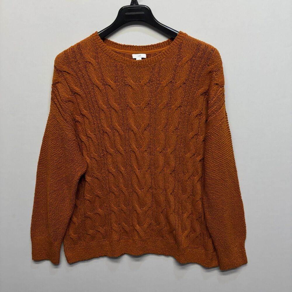 NWT J Jill Women Cable Knit Sweater Size XL X-Large Cotton Blend D101 -20